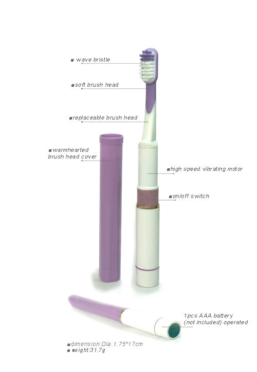 portable toothbrush